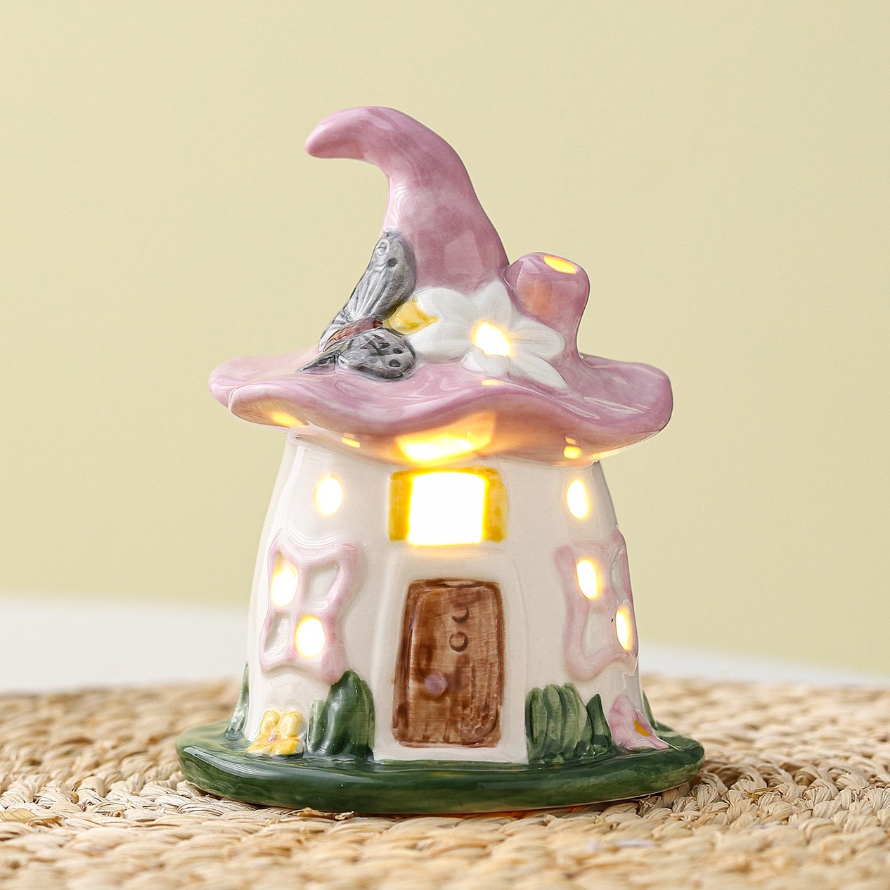 Fairy Hat Mini Night Light Cottage Lamp