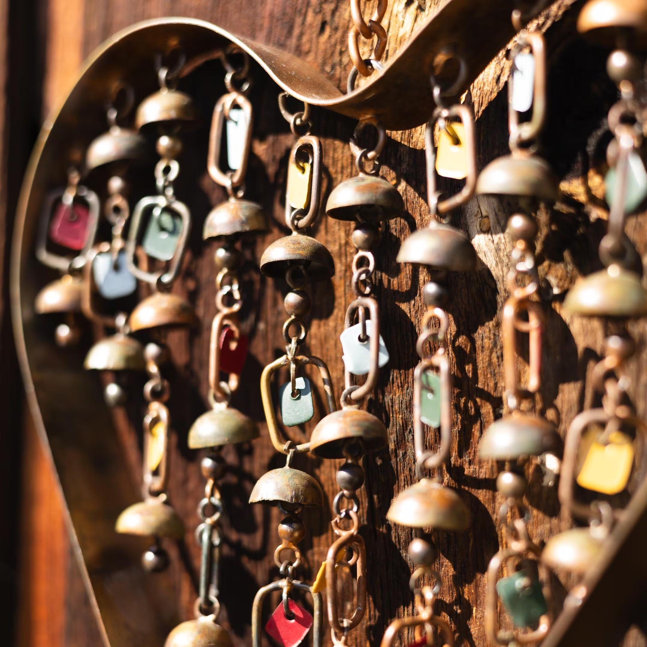 Heart with Dangles Wind Chime