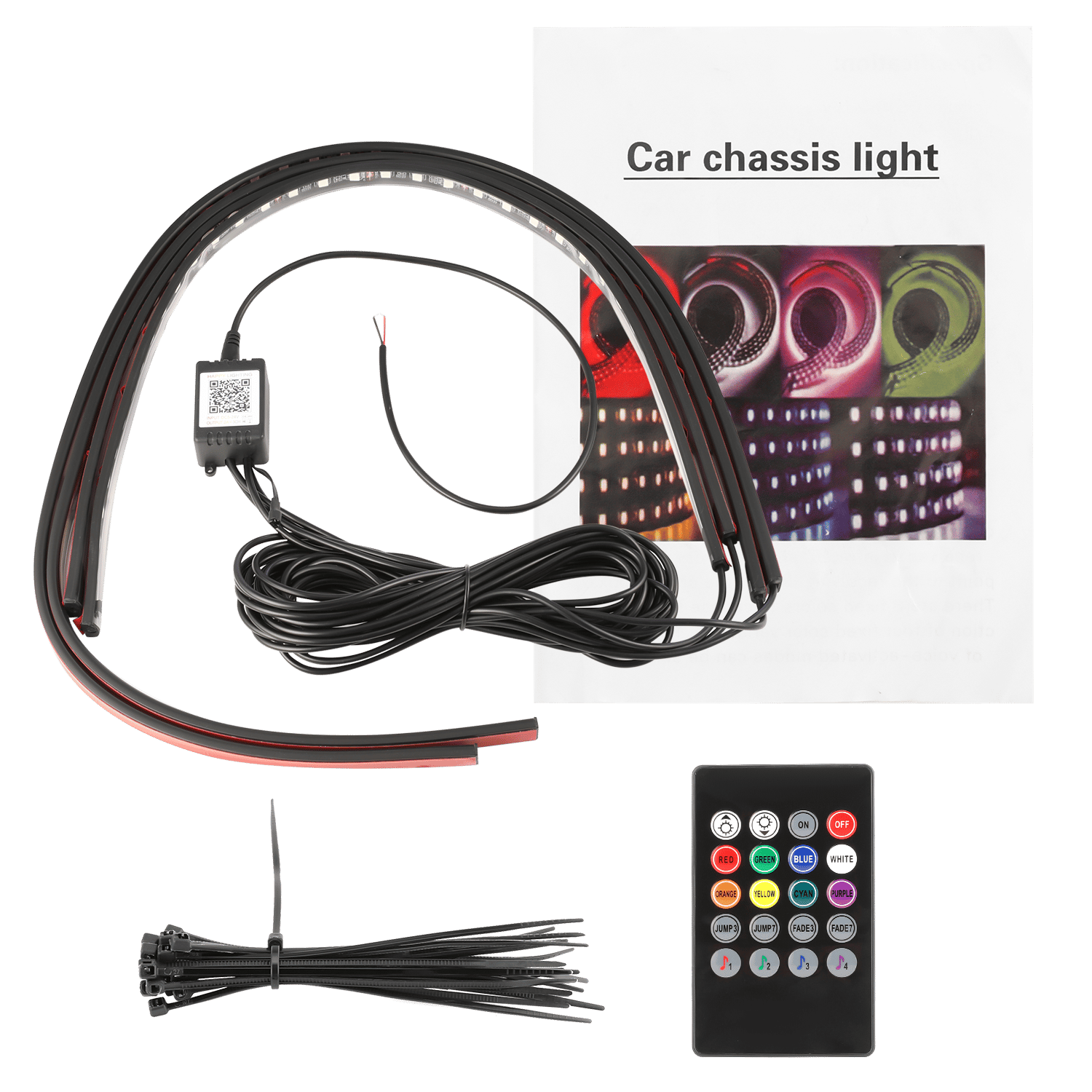 🔥 2025 Car Chassis Flexible RGB Waterproof LED Strip Lights (4PCS)