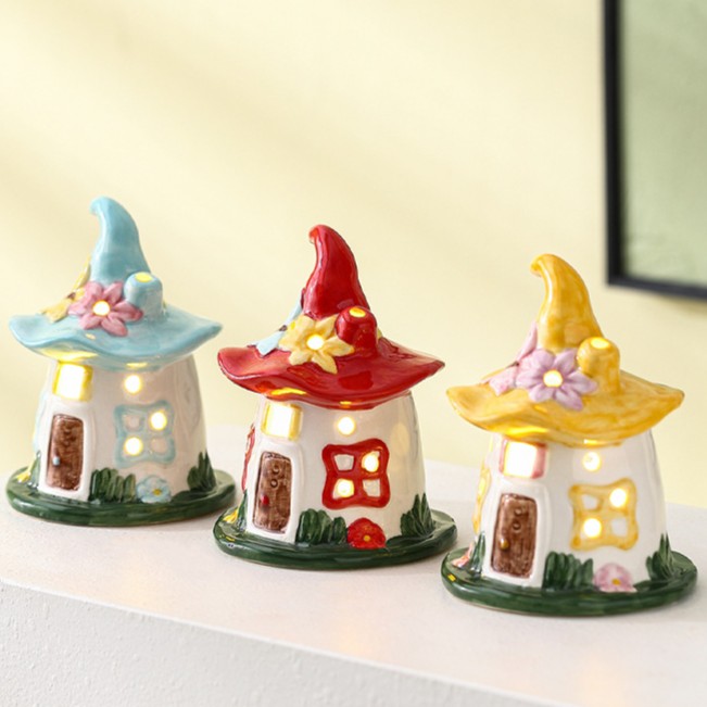 Fairy Hat Mini Night Light Cottage Lamp
