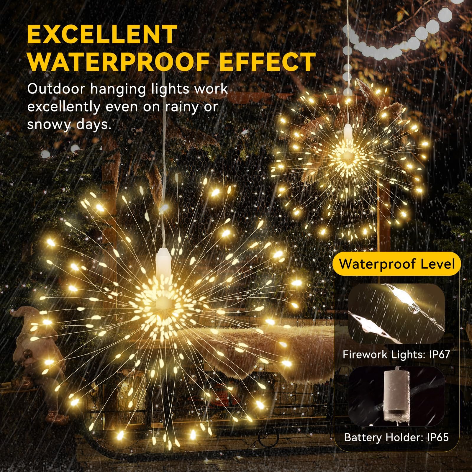 🎄Christmas Hot Sale 49%OFF-✨Hanging Starburst Fairy Lights for Christmas 🎅