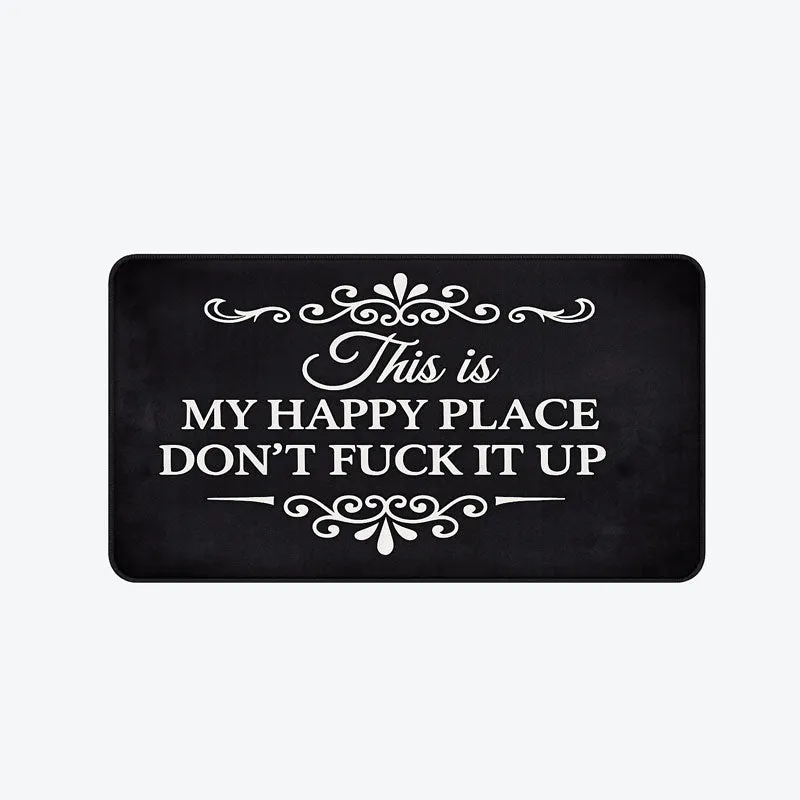 “This Is My Happy Place” Doormat