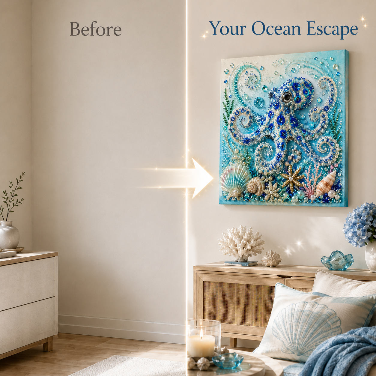 🔥 Last Day 70% OFF - 🌊✨ Ocean Theme Pearl Art DIY Kit