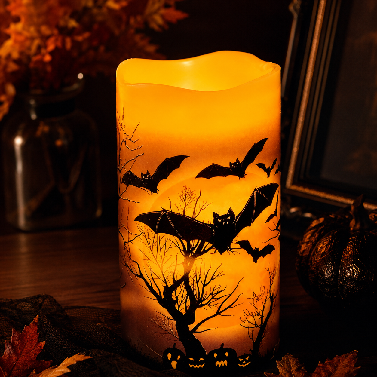 🔥 Massive 60% OFF-🕯️ Halloween Flameless Flickering Candle Set