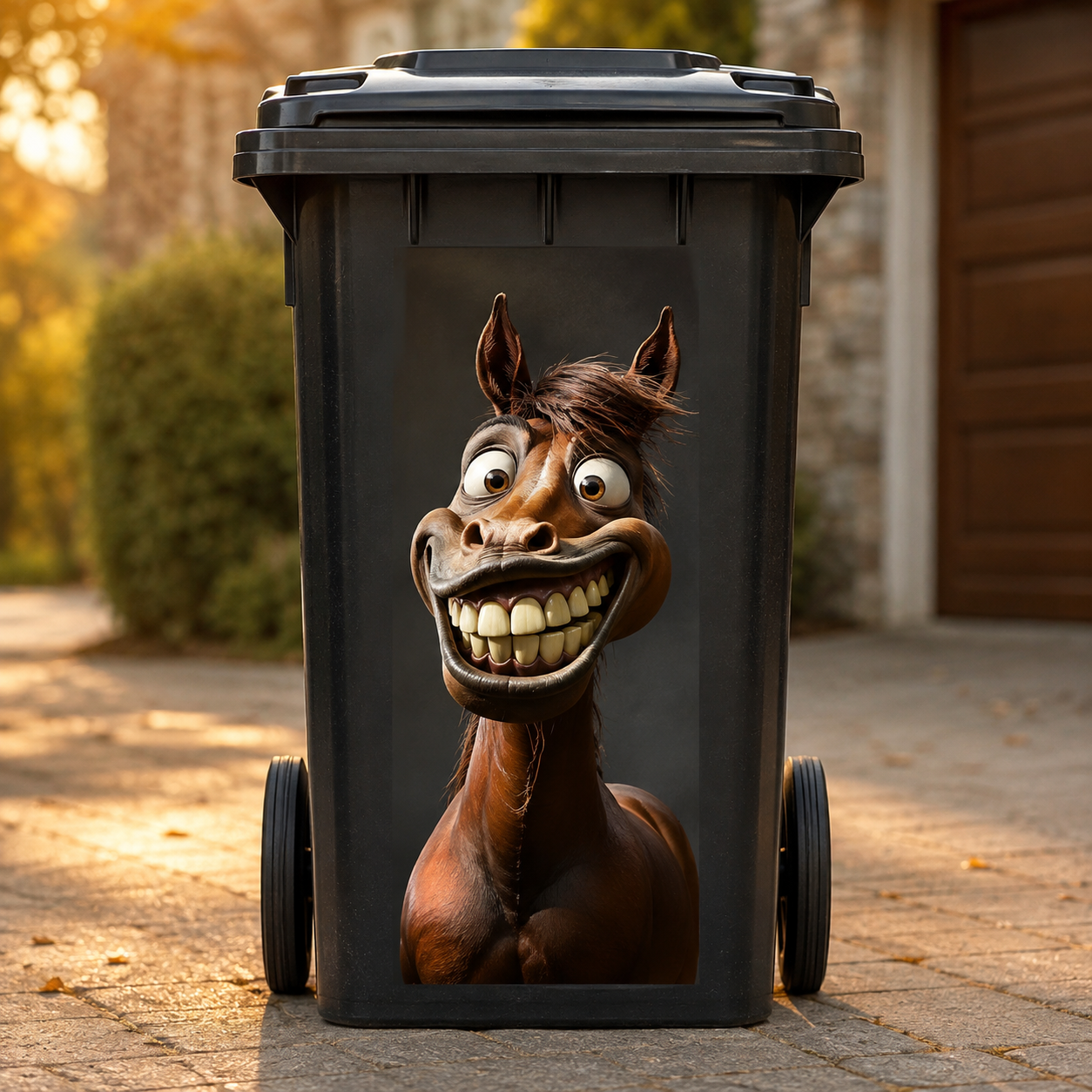 🔥70% OFF Today - Creative Trash Can Sticker with Colourful Cartoon ✨