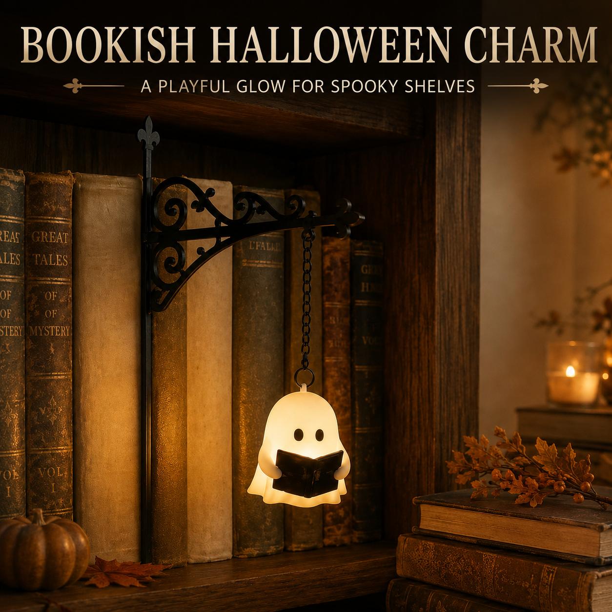 💥 75% OFF 🏮 Vintage Hanging Bookshelf Lantern 📚