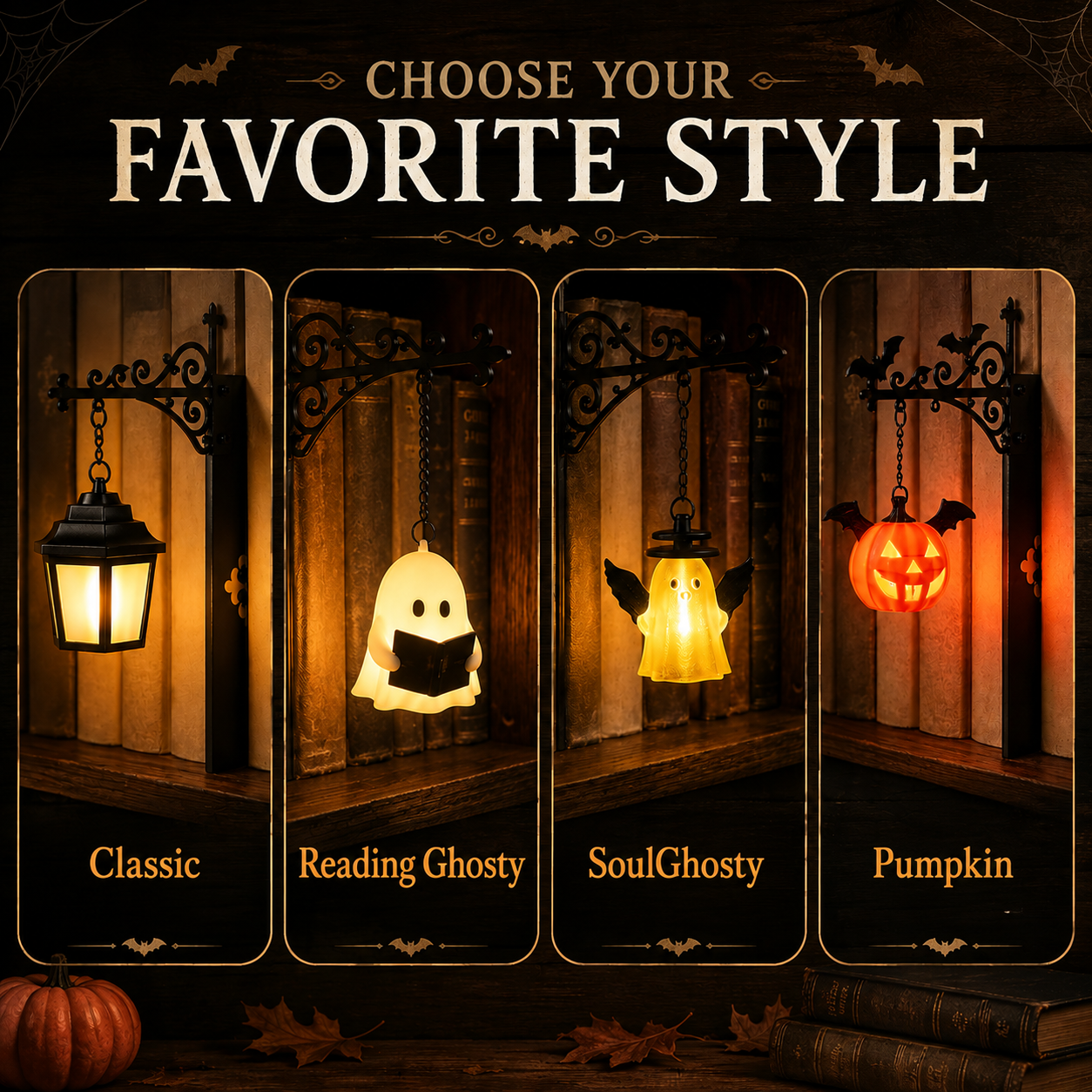 💥 75% OFF 🏮 Vintage Hanging Bookshelf Lantern 📚
