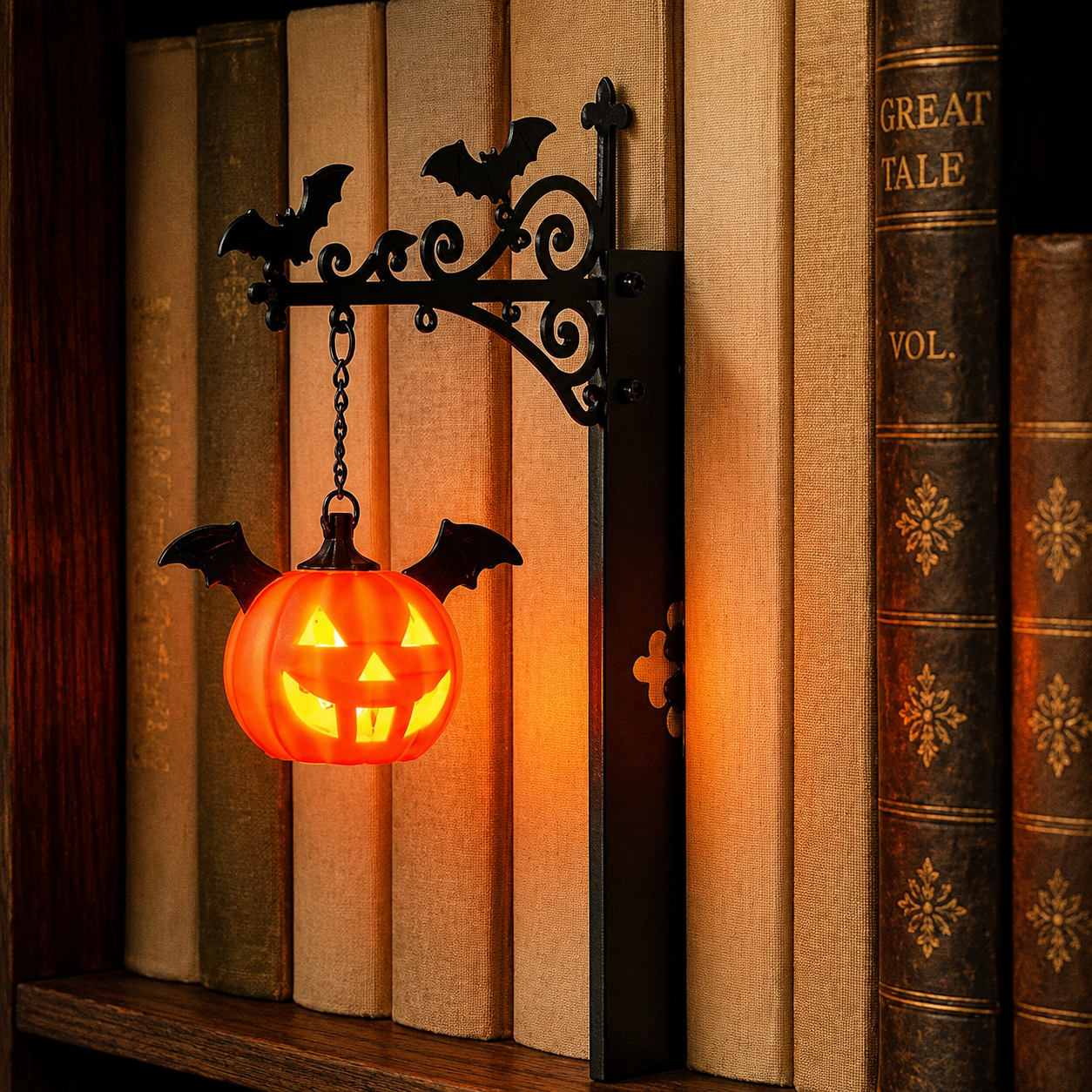 💥 75% OFF 🏮 Vintage Hanging Bookshelf Lantern 📚