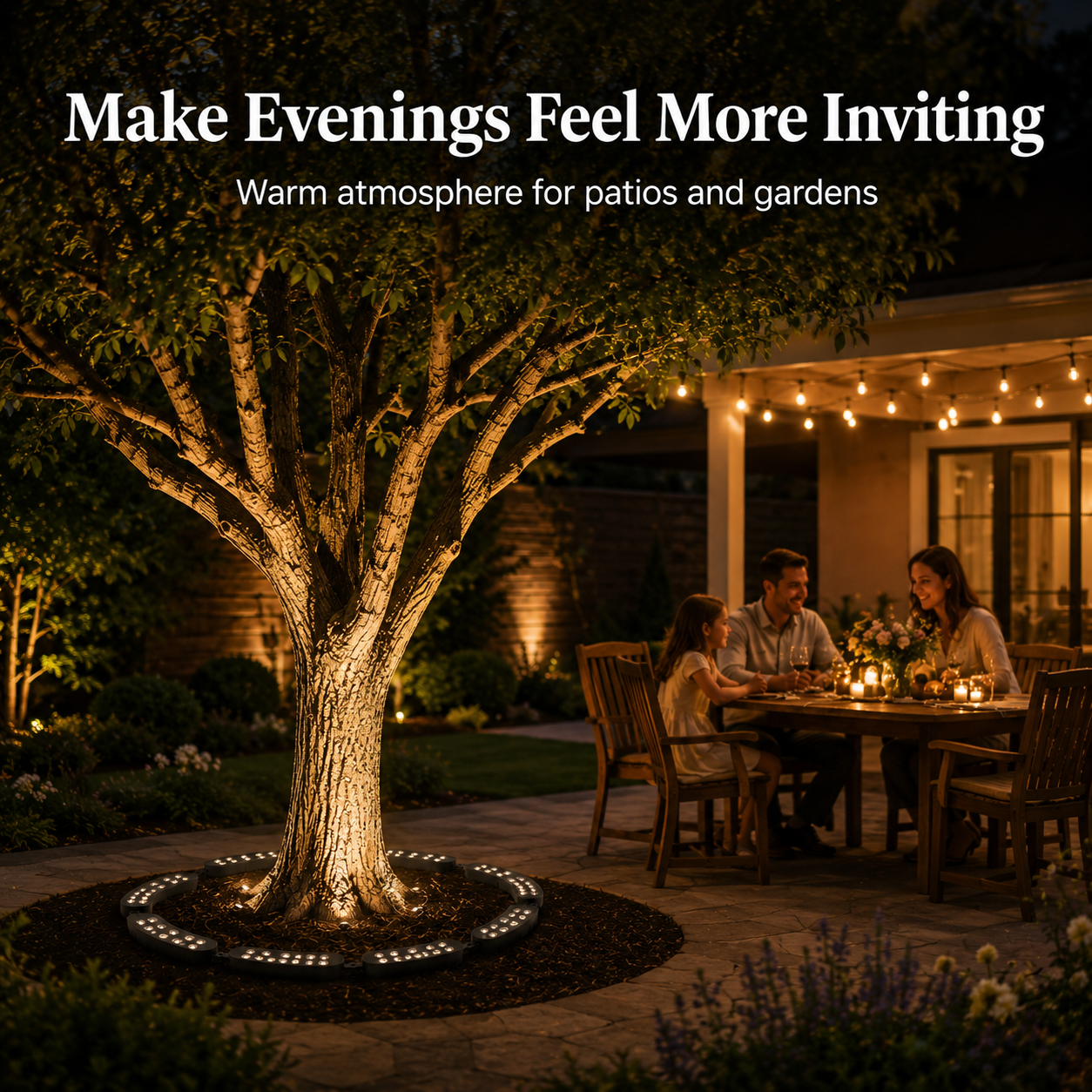 🔥 75% OFF 🌳 Ring-Shaped Waterproof Outdoor Tree Light