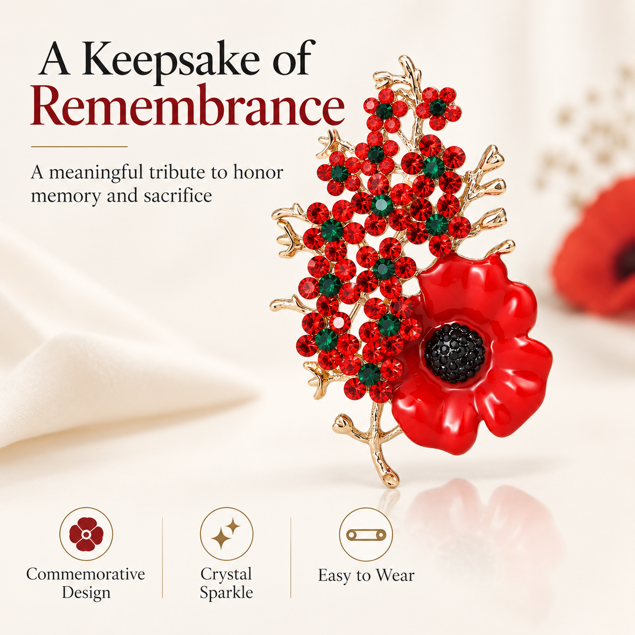 🌺 Anniversary Special 80% OFF ❤️ 1945–2026 "Never Forgotten" Victory Blossom Keepsake