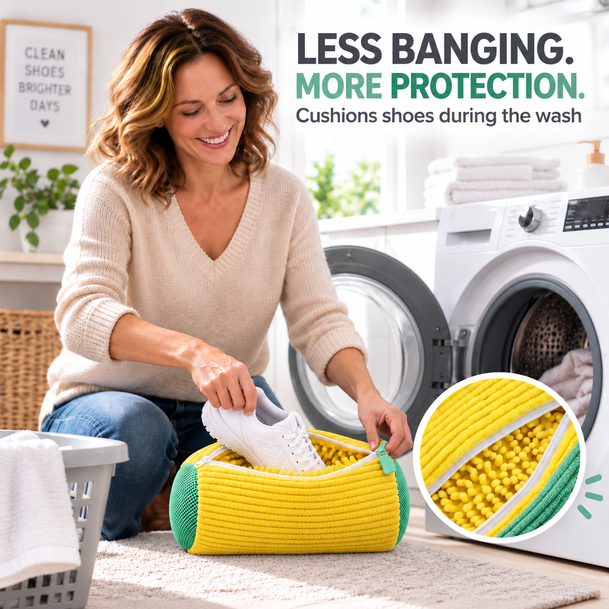 🔥 75% OFF 👟 Protective Shoe Washing Bag