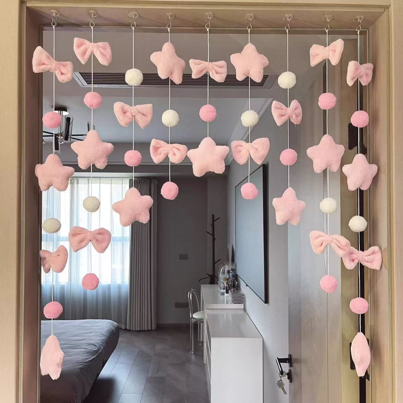 Plush Hanging Room Decor Curtain