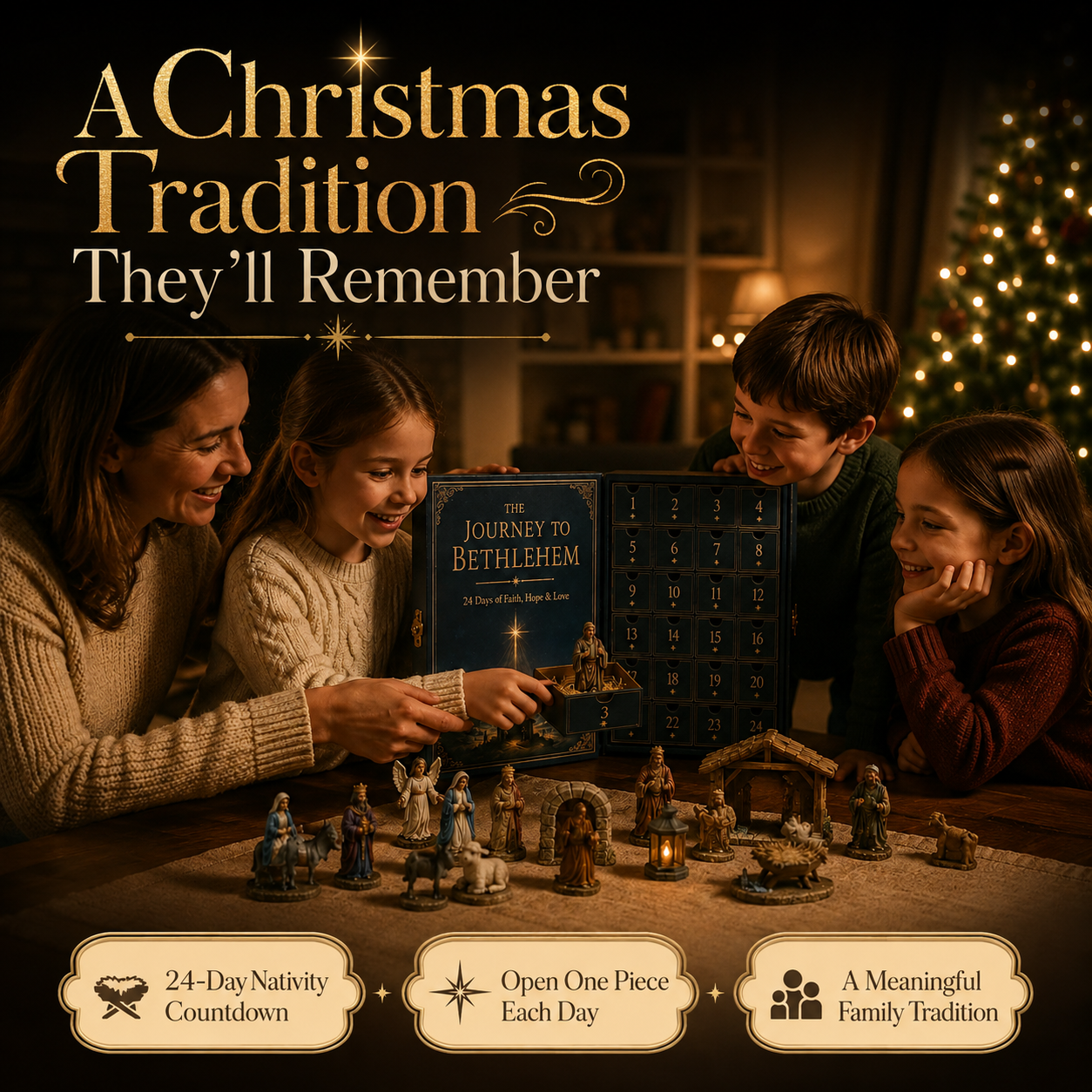🎉75% OFF 🎄 24-Day Journey to Bethlehem Advent Calendar 2026