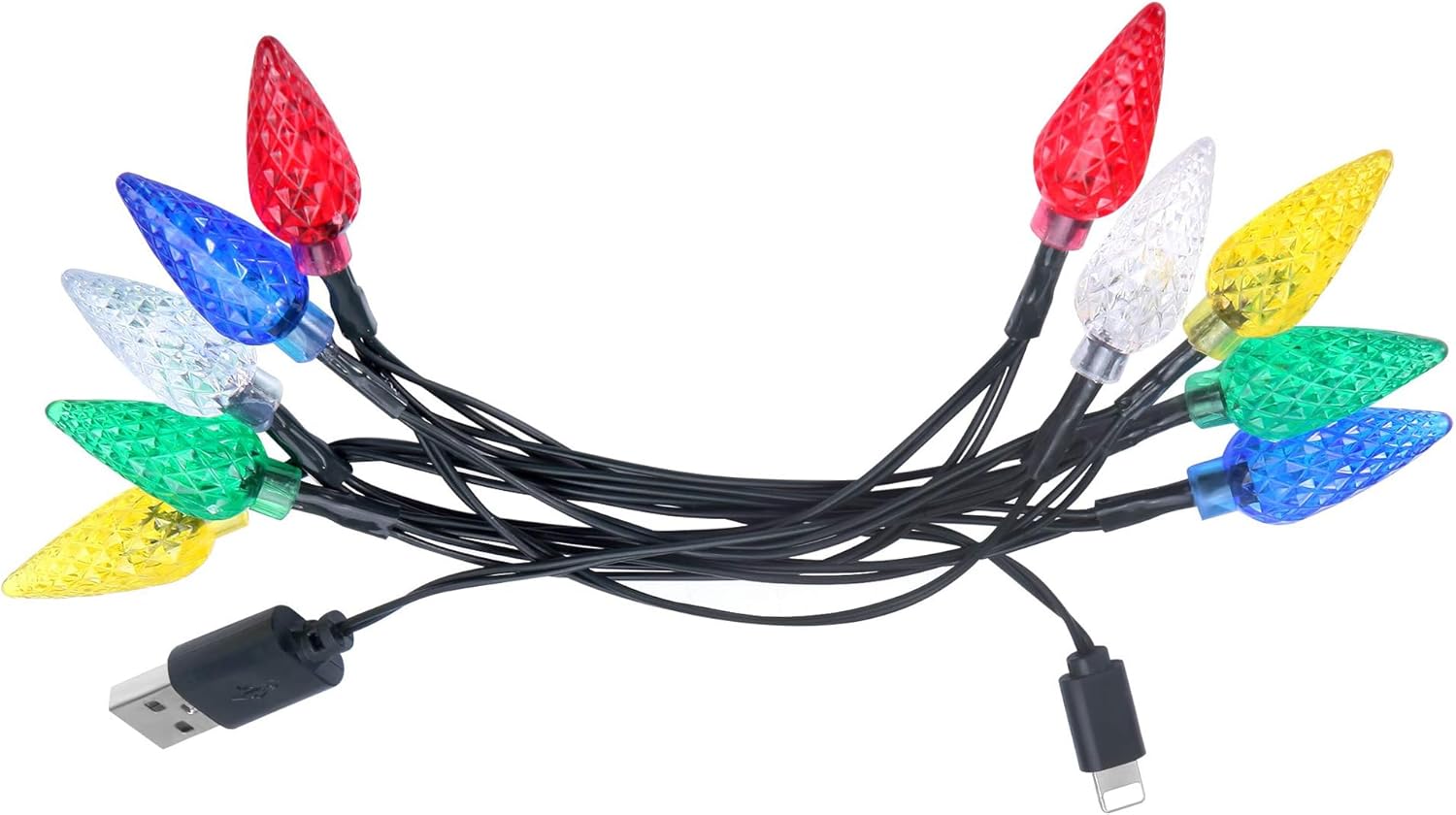 🌲Christmas Hot Sale 70%OFF-🔥USB Christmas Light Phone Charger Cable