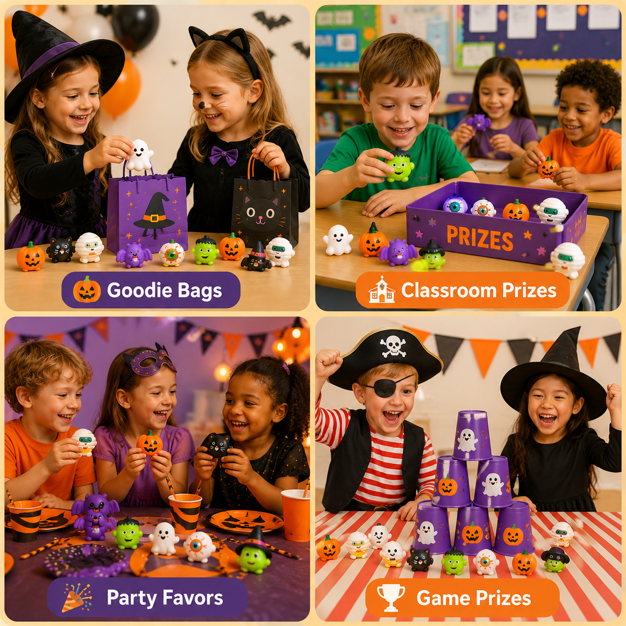 🔥Last Day 70% OFF - 🎃 30PCS Halloween Mochi Squishy Toys