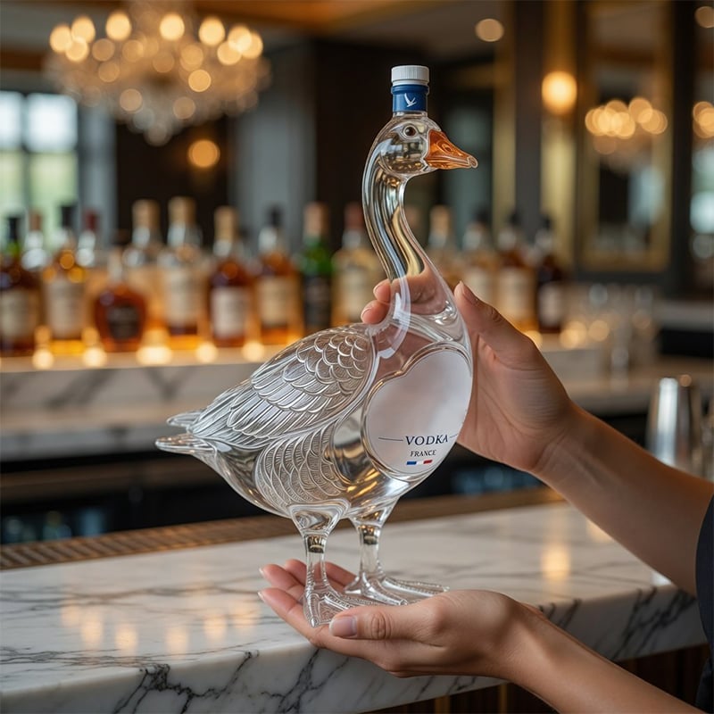 🍸 A Bottle Like No Other 70% OFF 🪿 Vodka 3D Sculpted Goose Bottle 🎁