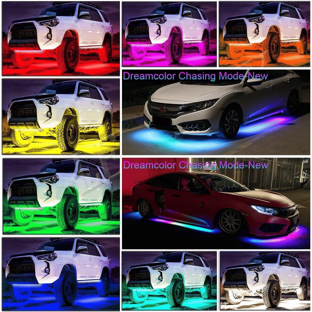 🔥 2025 Car Chassis Flexible RGB Waterproof LED Strip Lights (4PCS)