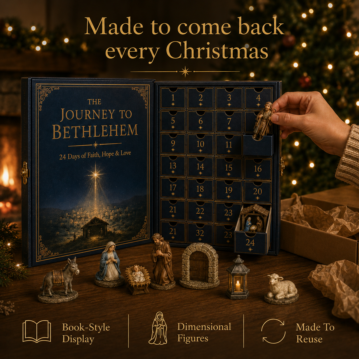 🎉75% OFF 🎄 24-Day Journey to Bethlehem Advent Calendar 2026