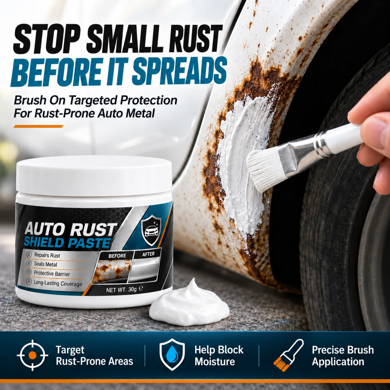 🔥 75% OFF 🛡️ Auto Rust Repair & Protection Paste