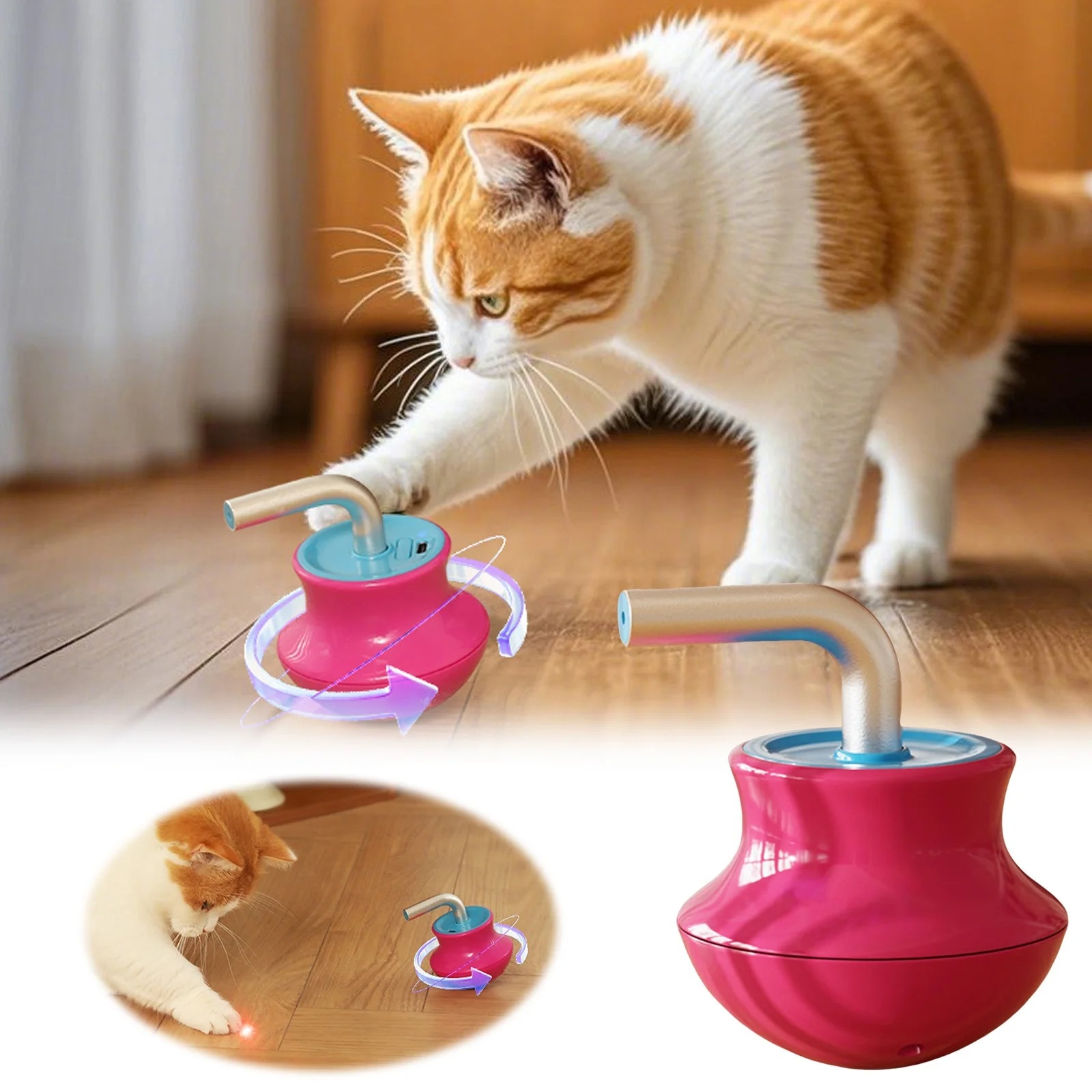 🐱Modern CAT™ Interactive Laser Tumbler Toy