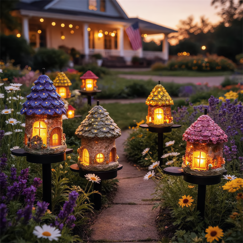💖Mother's Day 60% OFF🎁- Solar Mushroom Fairy House Garden Light 🍄✨