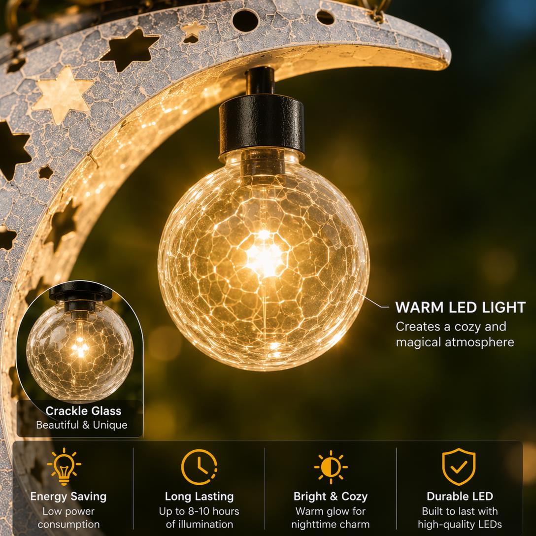 🎃 Halloween Early Bird Sale | 50% OFF Black Cat Moon Solar Lantern