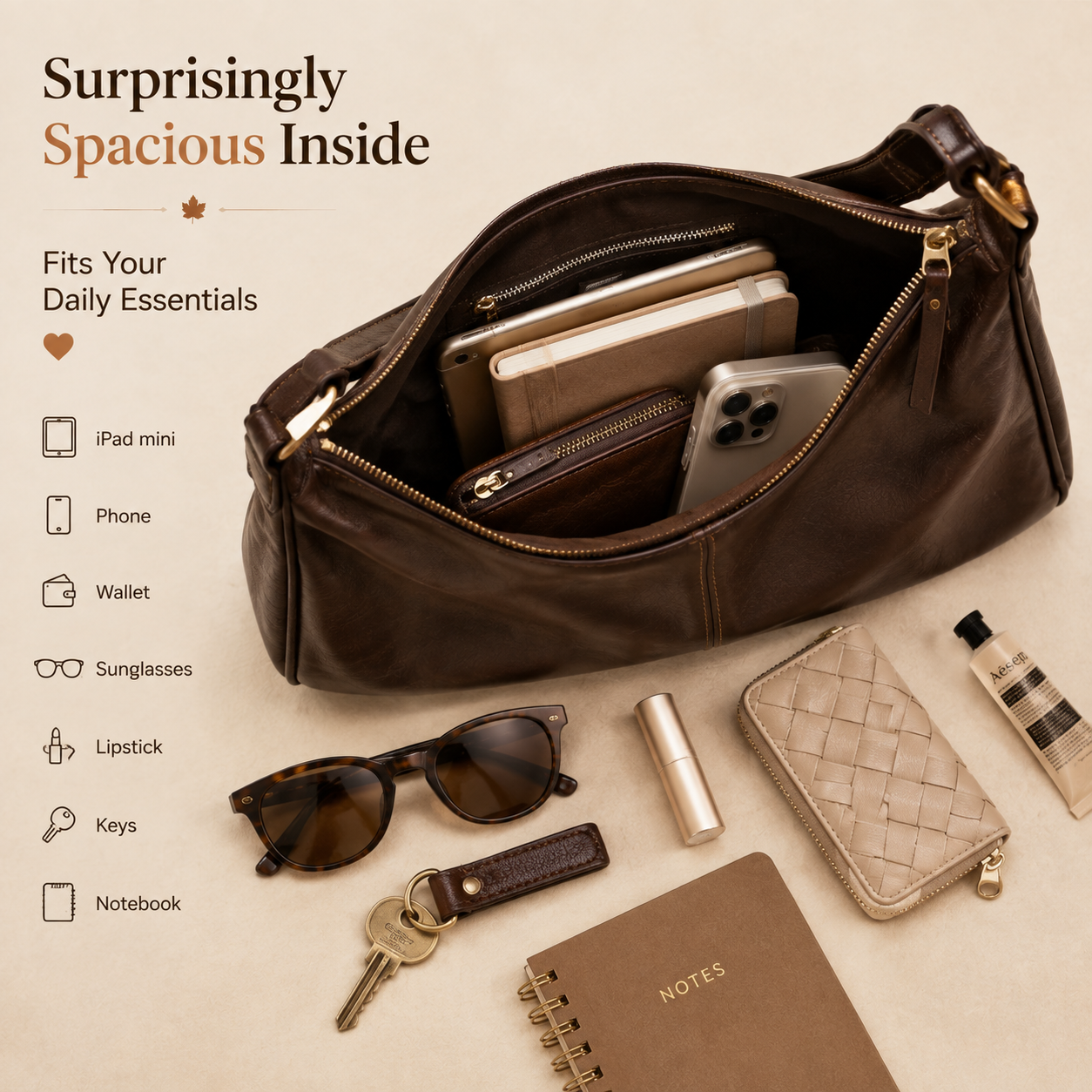 Willow™ Soft Leather Hobo Bag --The Perfect Everyday Shoulder Bag For Effortless Fall Style 