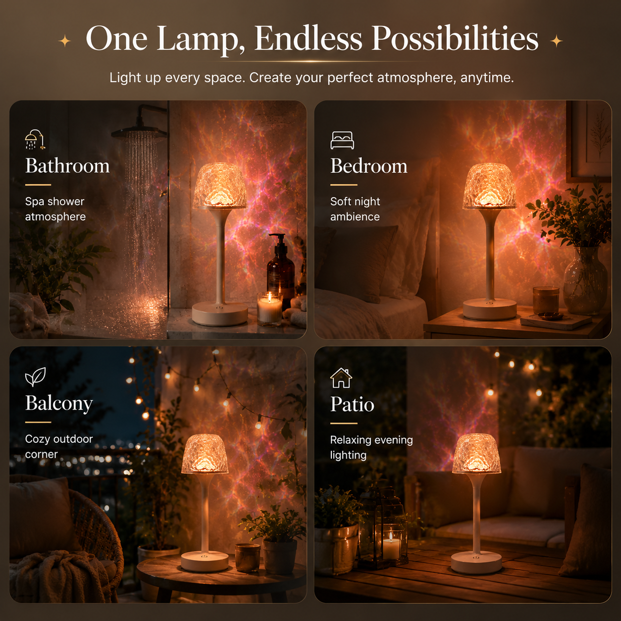 Luxury Shower Ambience Light — Create Your Own Home Spa Experience