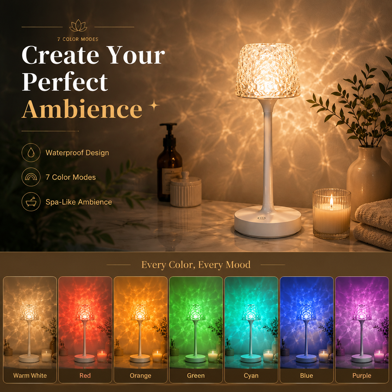 Luxury Shower Ambience Light — Create Your Own Home Spa Experience