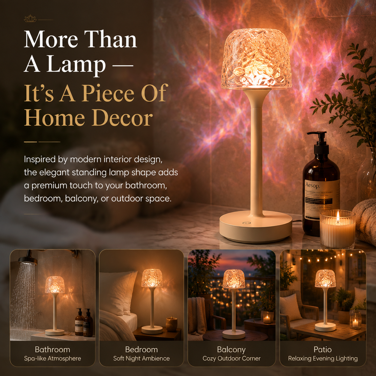 Luxury Shower Ambience Light — Create Your Own Home Spa Experience