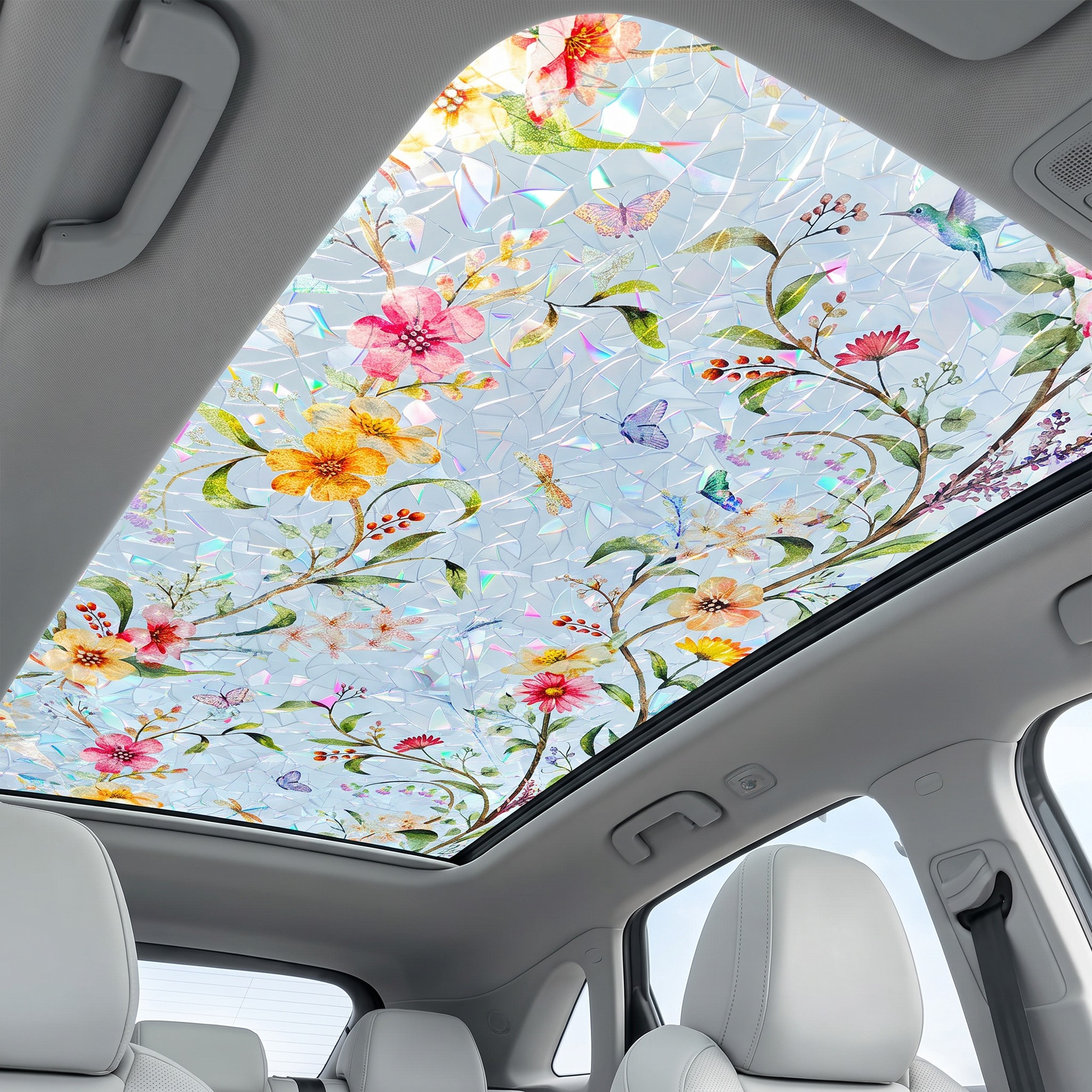 🔥Last Day 65%OFF🌸Floral Static Cling Window Film – No Glue Decorative Privacy Glass Sticker🪟