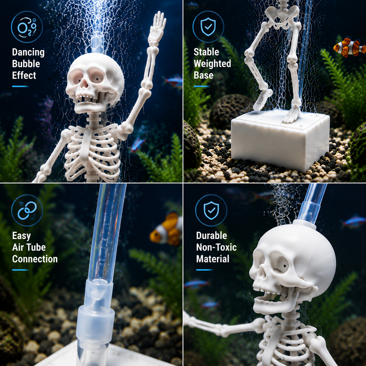 🐠Dancing Skeleton Diver™ Aquarium Ornament – Turn Your Fish Tank Into A Deep-Sea Adventure