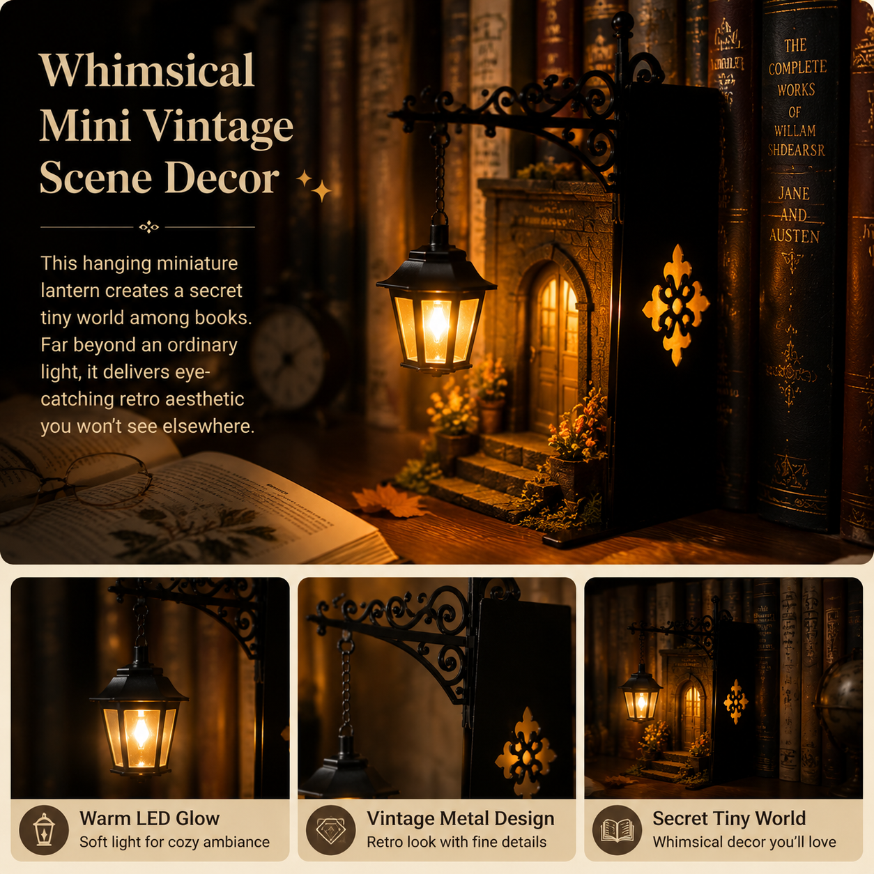 Mini Book Nook Light™ – Create A Cozy Magical Reading Corner On Your Bookshelf