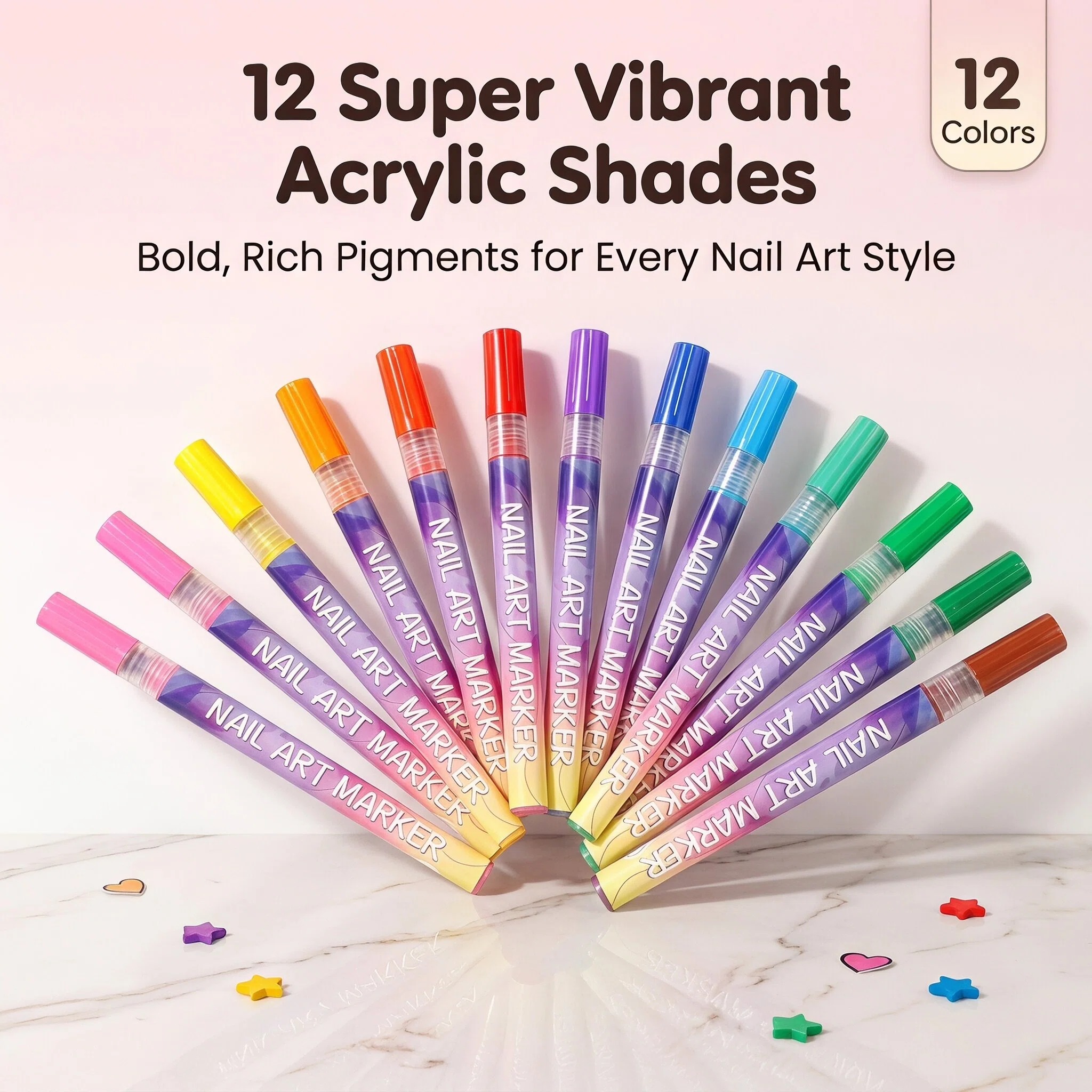 🔥Last Day 65%OFF🎨12 Colors Nail Art Pens Set