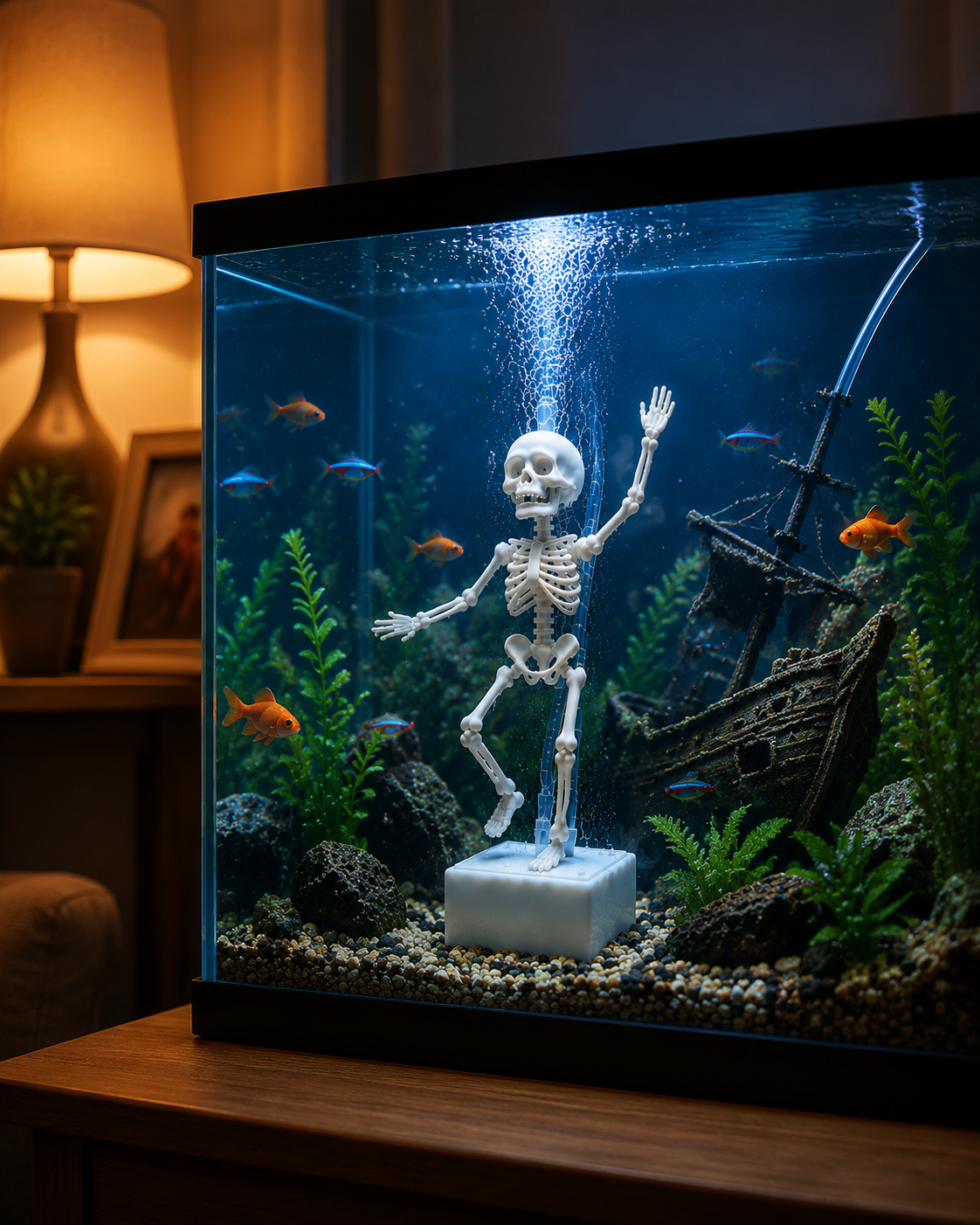 🐠Dancing Skeleton Diver™ Aquarium Ornament – Turn Your Fish Tank Into A Deep-Sea Adventure