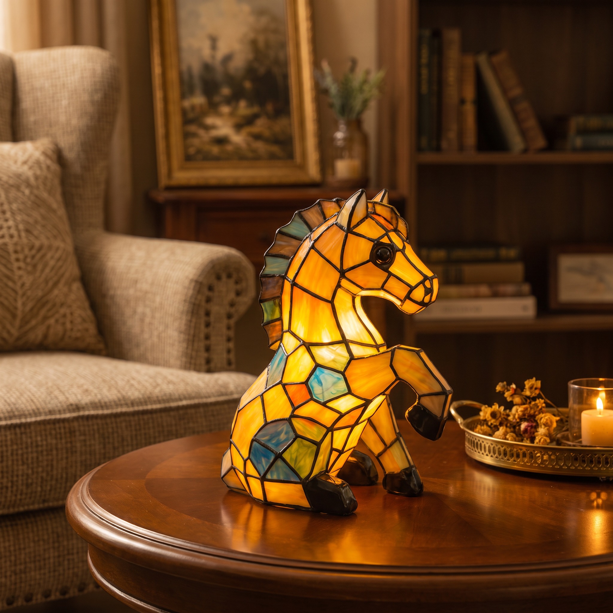 Resin Handmade Animal Lamp
