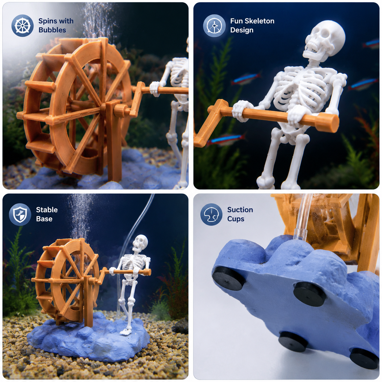 🐠Dancing Skeleton Diver™ Aquarium Ornament – Turn Your Fish Tank Into A Deep-Sea Adventure