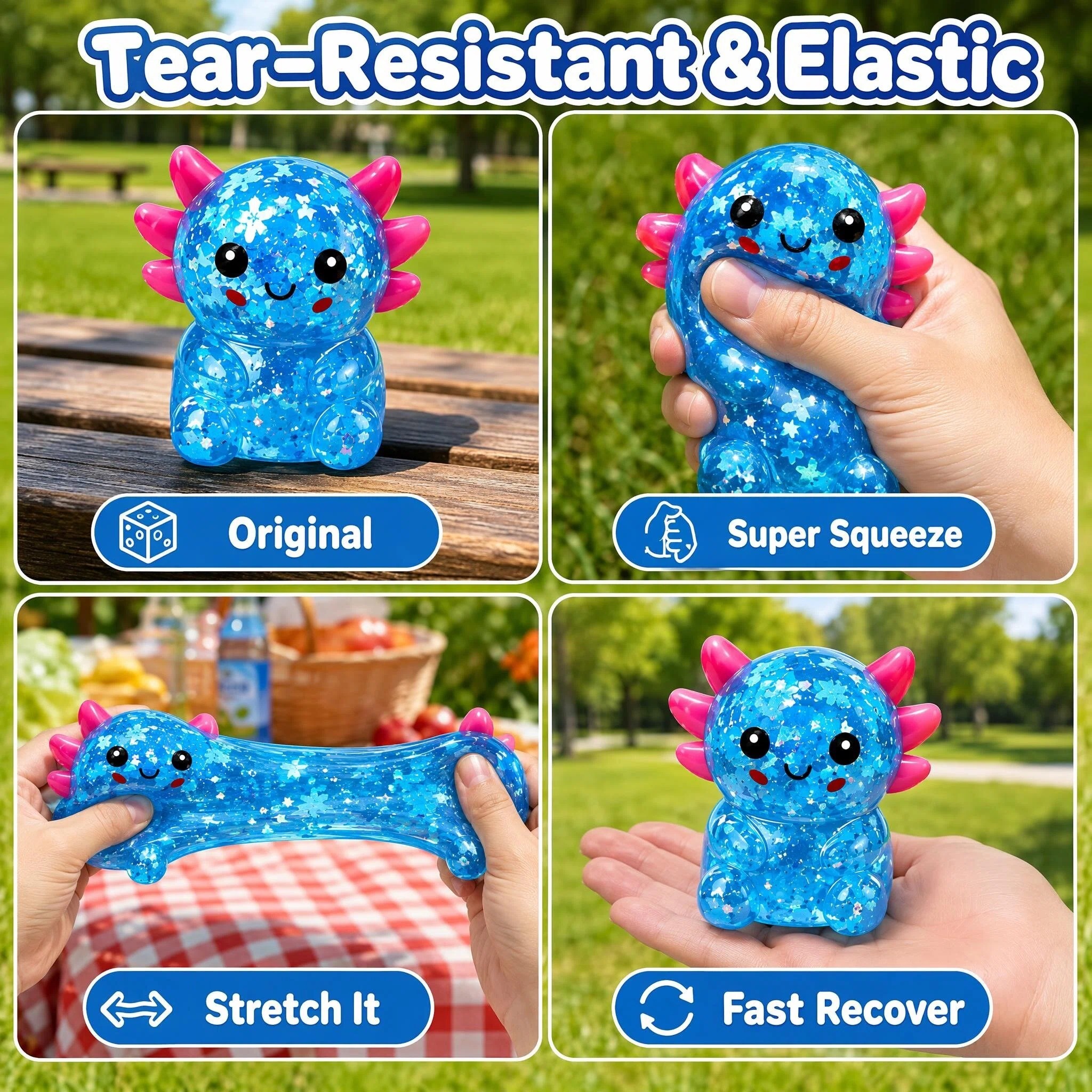 Mystery Squishy Gift Box 8Pcs Sensory Stress Relief Fidget Toys for Kids & Adults