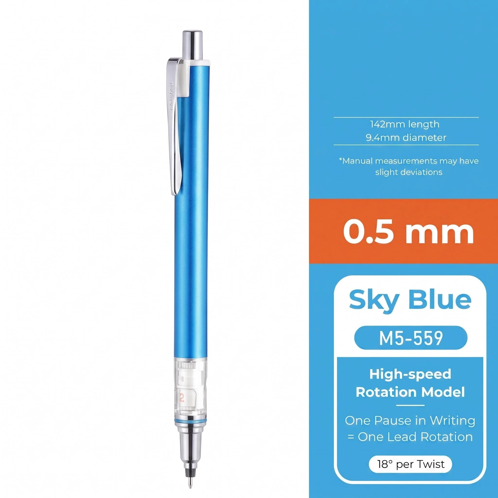 🔥Final Day Clearance 65% OFF🔥Advance Mechanical Pencil M5-559, 0.3 mm - 0.7 mm
