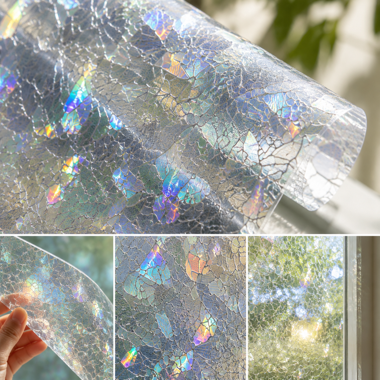 🔥Last Day 65%OFF🌸Floral Static Cling Window Film – No Glue Decorative Privacy Glass Sticker🪟