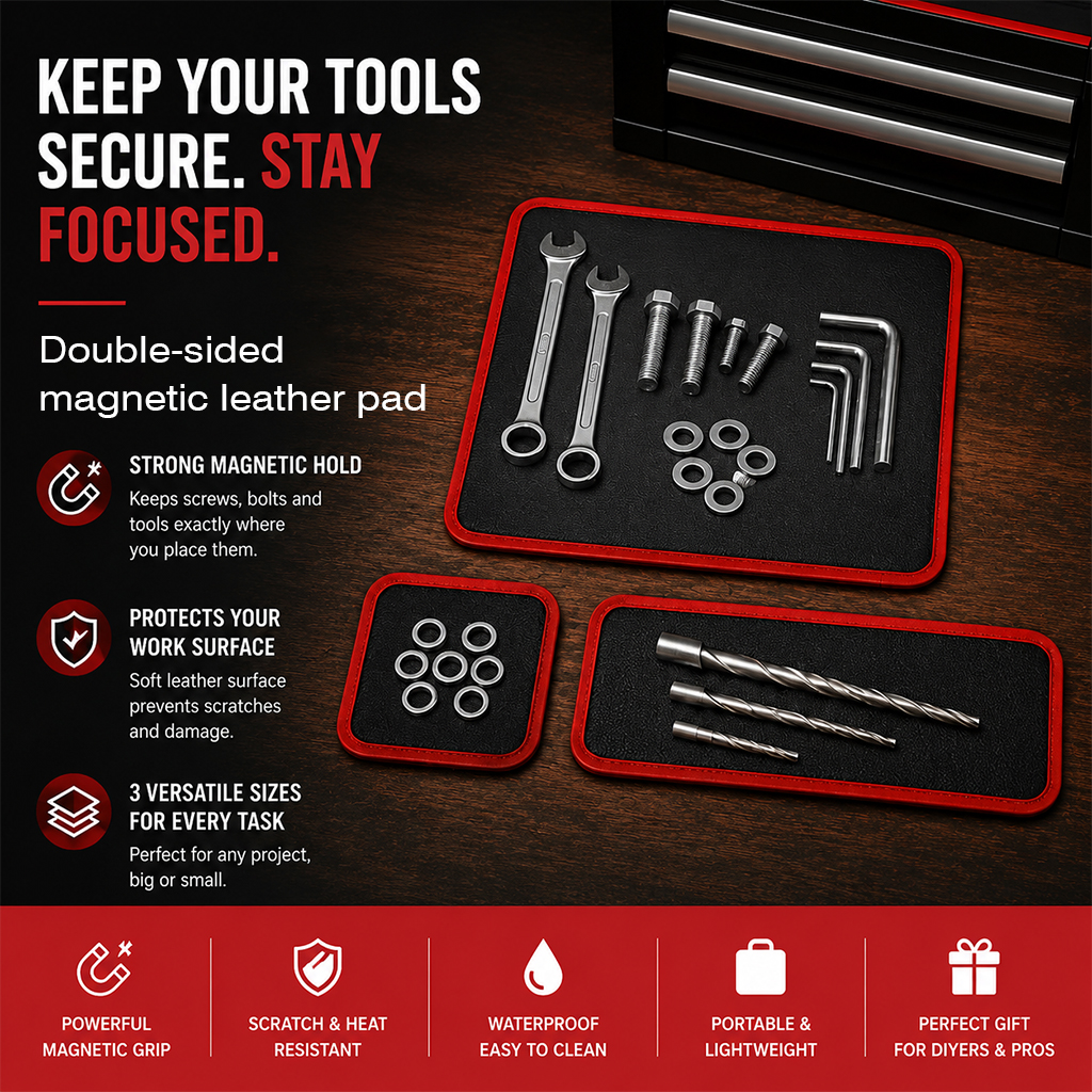 🧲Flexible Magnetic Tool Mat – Keep Your Tools Organized & Secure👨‍🔧