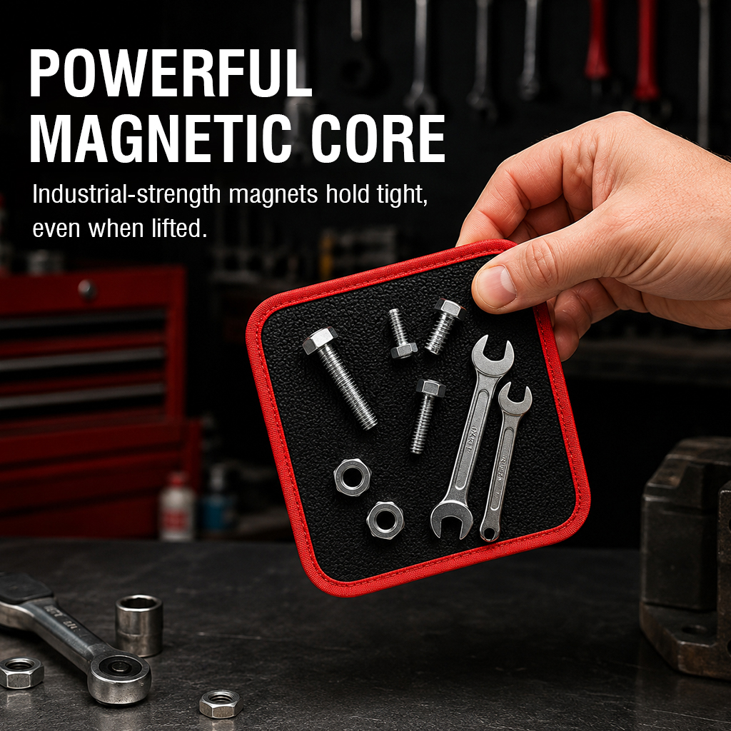 🧲Flexible Magnetic Tool Mat – Keep Your Tools Organized & Secure👨‍🔧