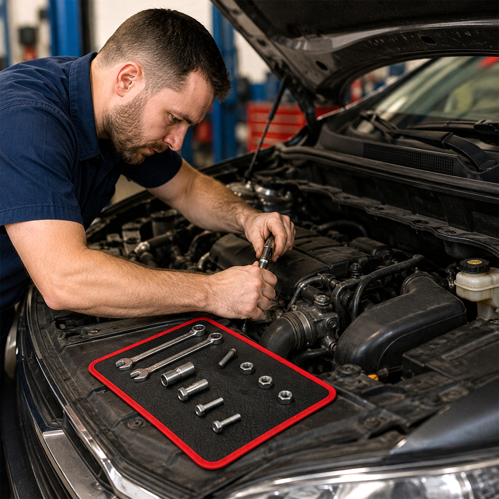 🧲Flexible Magnetic Tool Mat – Keep Your Tools Organized & Secure👨‍🔧