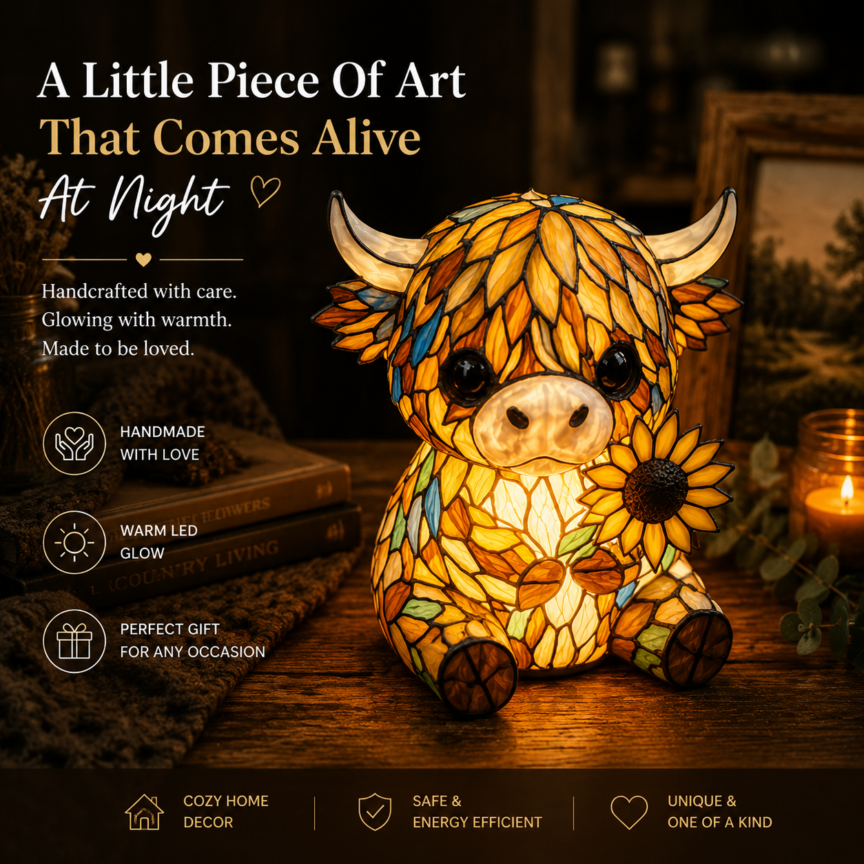 Resin Handmade Animal Lamp