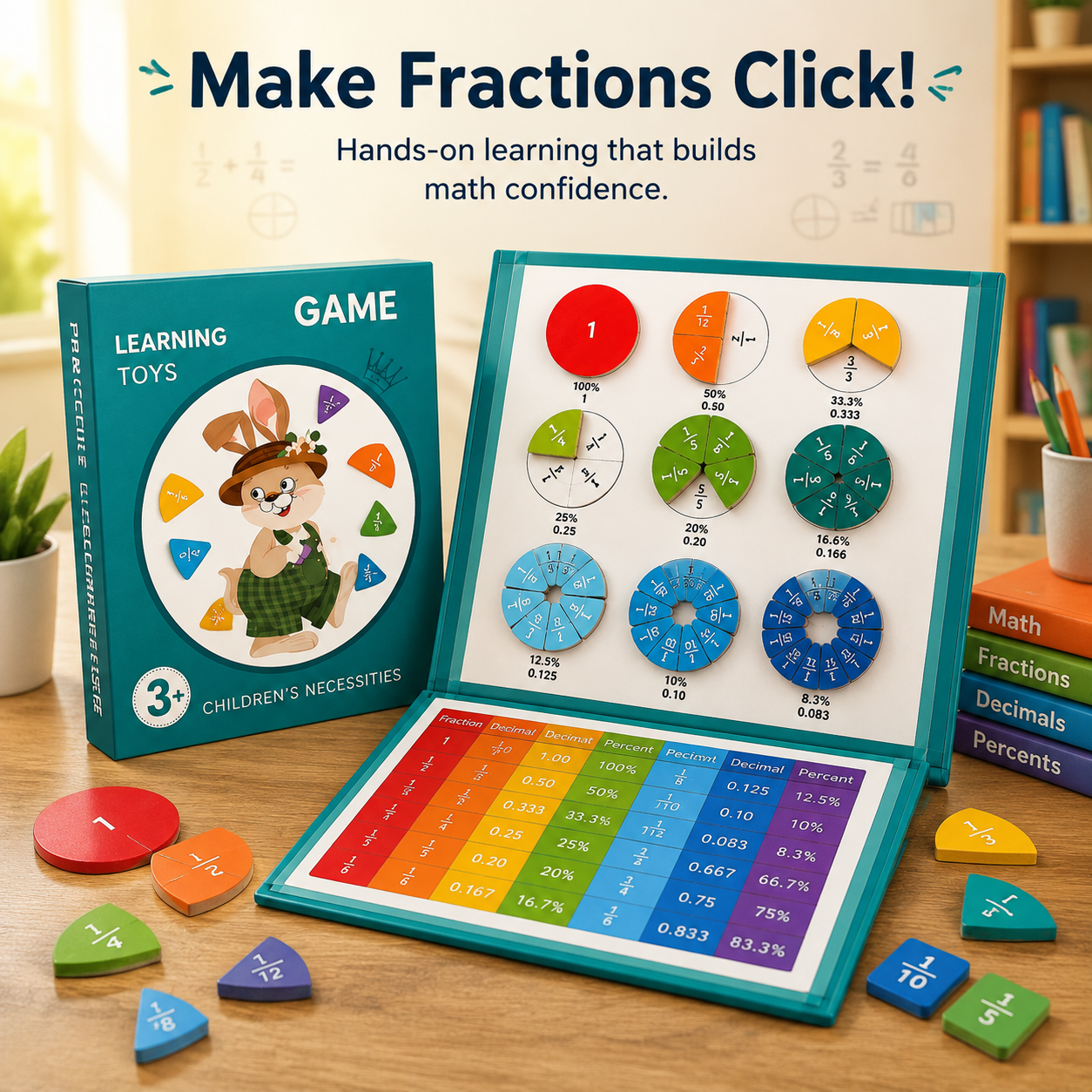 🔥Last Day 50% OFF-⭐ STEM Magnetic Math Master Set - 102 pcs! ⭐