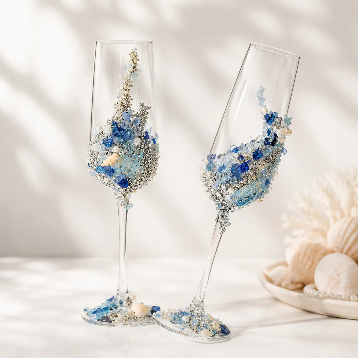 🔥 LAST DAY 50% OFF 🔥 DIY Crystal Rhinestone Butterfly Toast Champagne Flute Kit ✨