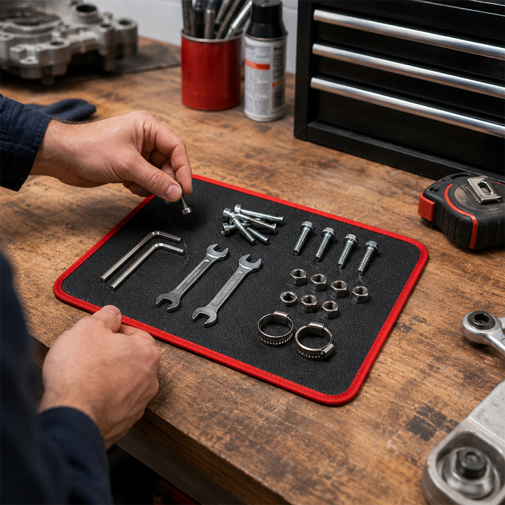 🧲Flexible Magnetic Tool Mat – Keep Your Tools Organized & Secure👨‍🔧
