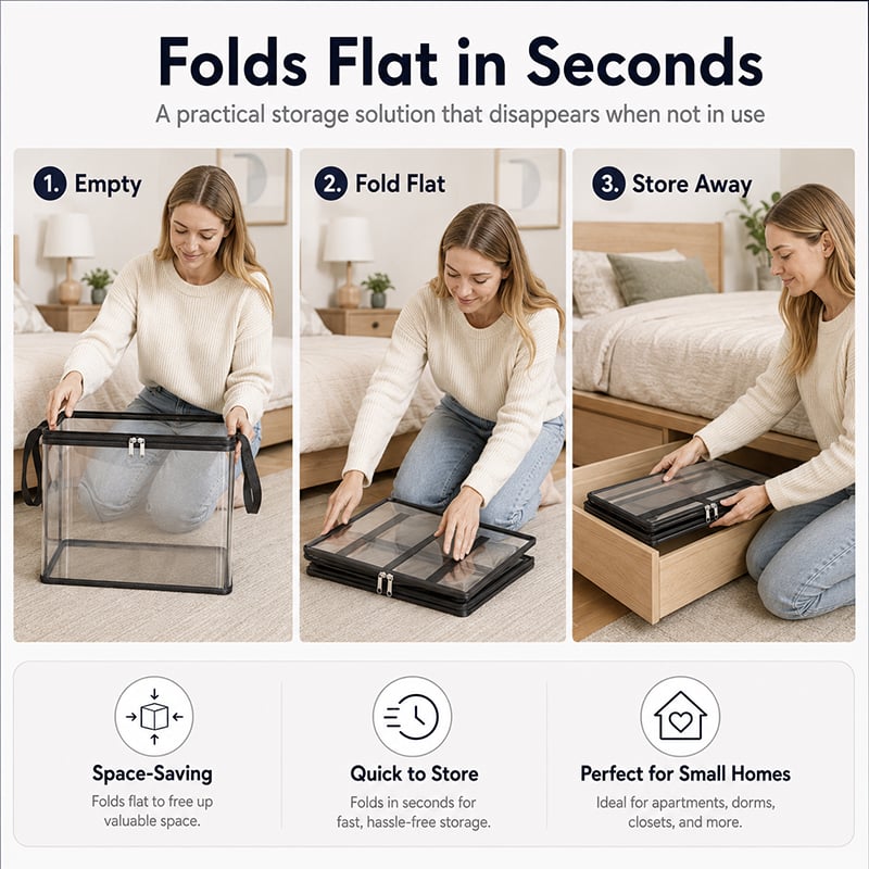 🎁 Hot Sale 49% OFF📦Large Heavy-Duty Thick Plastic Clear Storage Bag for Clothes, Moving & Storage