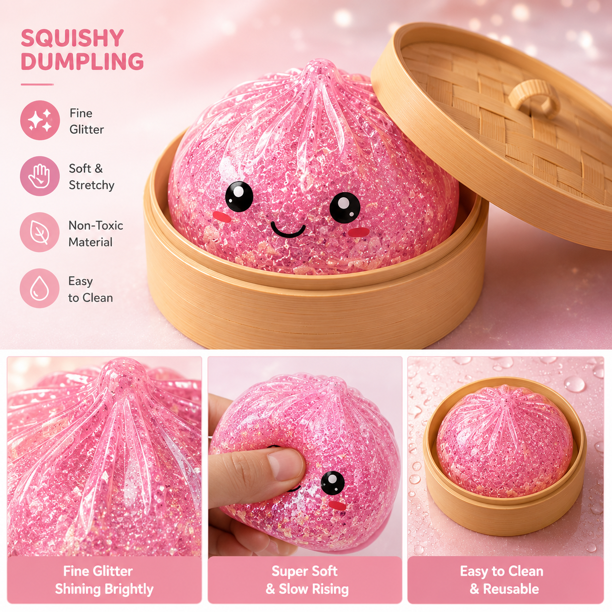 Mystery Squishy Gift Box 8Pcs Sensory Stress Relief Fidget Toys for Kids & Adults