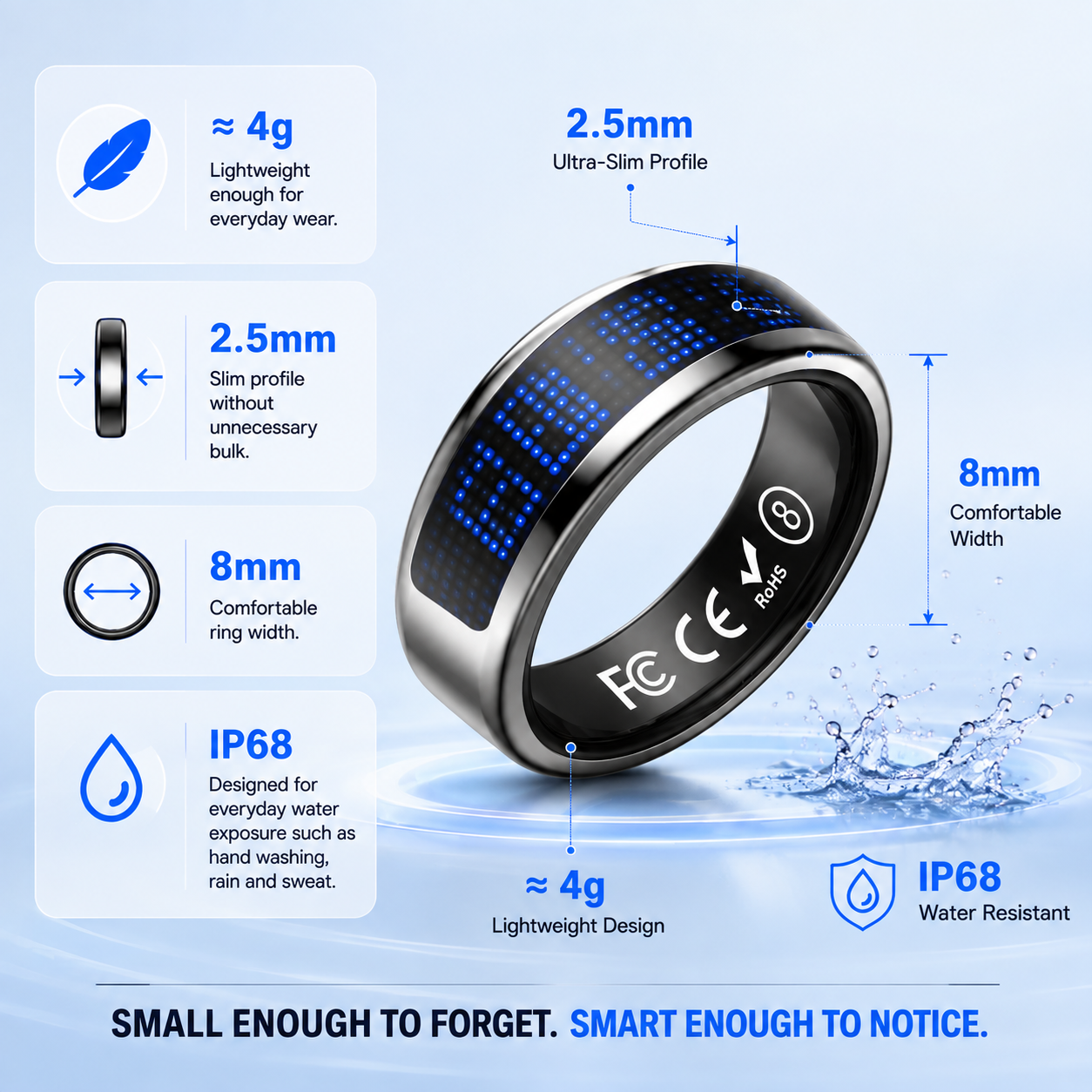 🔥LAST DAY 50% OFF 🔥 Veyra™ Smart Display Ring – Health, Sleep & Call Tracking on Your Finger